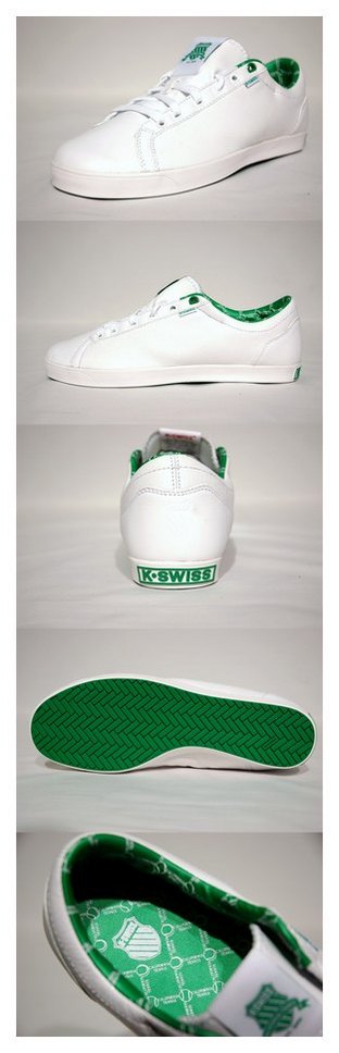 KS51143022：K-SWISS AC TN (ホワイト/グリーン)