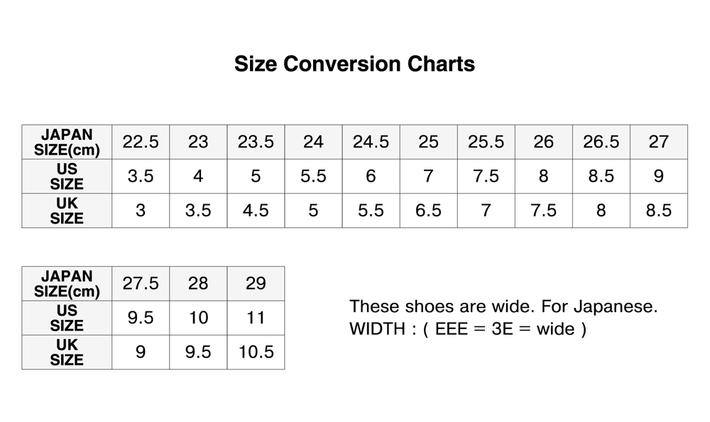 Size Conversion Charts