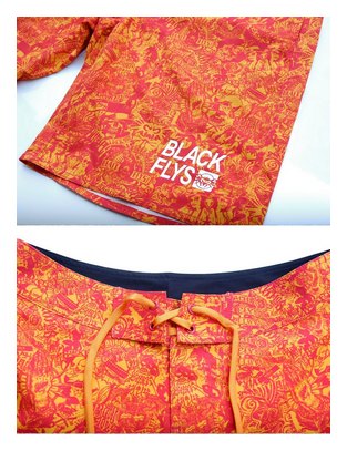 BF300-26D：BLACK FLYS COLLAGE SURF TRUNKS