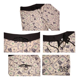 BF300-26F：BLACK FLYS FLY$ DOLLAR SURF TRUNKS