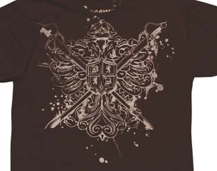 B1004：BASEMENT CREST S/S T-SHIRT