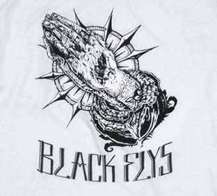 BF200-23A：BLACK FLYS ROTTING HANDS S/S TEE
