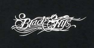 BF200-23B：BLACK FLYS B FLOW LOGO S/S TEE