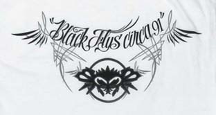 BF200-23F：BLACK FLYS BLK NCK S/S TEE