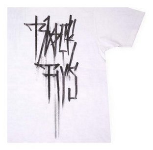 BF200-24E：BLACK FLYS CRACK LOGO S/S TEE