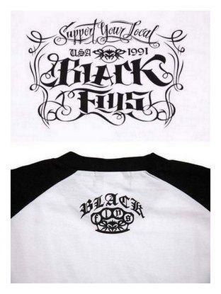 BF200-24L：BLACK FLYS LoCali LOGO RAGLAN S/S TEE