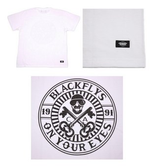 BF200-26B：BLACK FLYS UNLOCK LOGO S/S TEE