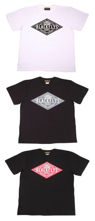 BF200-26C：BLACK FLYS ASSOCIATION LOGO S/S TEE