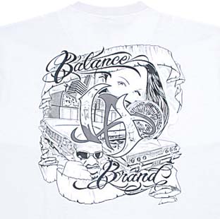 BL01-1614：BALANCE TEE-GRAFFTI