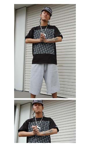 BL01-3006：BALANCE TOON-2 MONOGRAM TEE