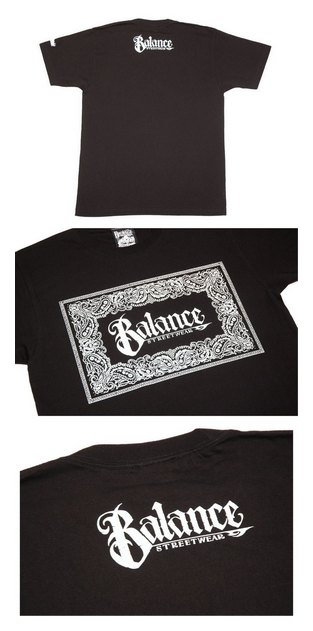 BL01-4308：BALANCE FRONT BANDANA SCRIPT TEE