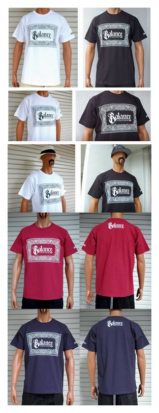 BL01-4308：BALANCE FRONT BANDANA SCRIPT TEE