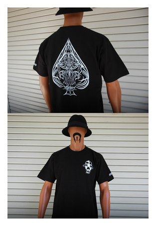 BL01-5600：BALANCE SKULL LINE BACK TEE