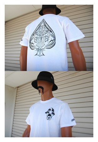 BL01-5600：BALANCE SKULL LINE BACK TEE