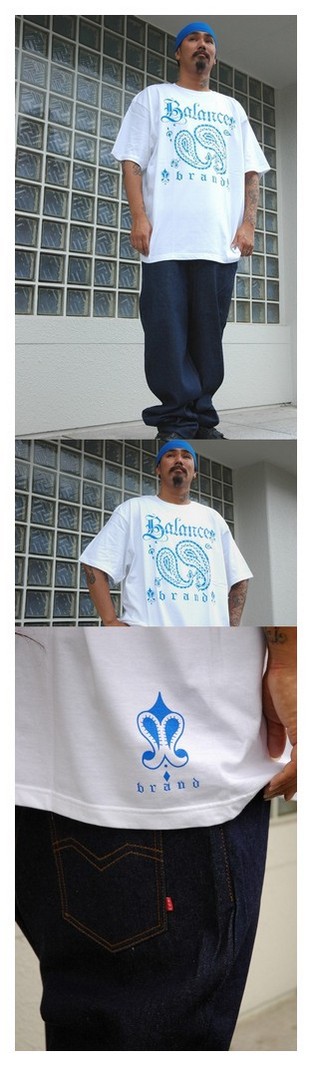 BP01-100：BALANCE PREMIUM BIG PAISLEY T-SHIRTS