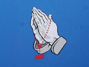 N-8027：NOT GUILYT PRAYING HANDS