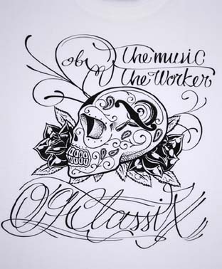 OG110：OG CLASSIX MUZIC SKULL TEE