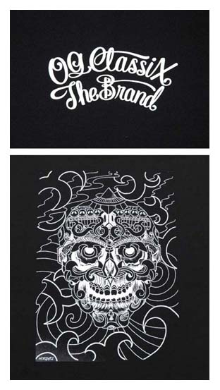 OG116：OG CLASSIX MEX TATTOO SKULL TEE