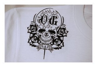 OG118：OG CLASSIX TWO SKULL ROZE TEE