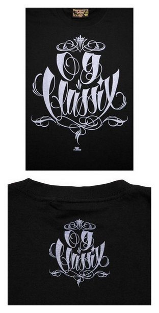 OG147：OG CLASSIX KEN THE SCRIPT PINSTRIPE TEE