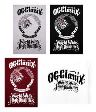 OG148：OG CLASSIX TWO SKULL FAMILIA TEE