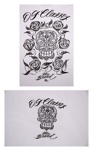 OG150：OG CLASSIX SIX ROSE SKULL TEE
