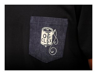 OG504：OG CLASSIX OKAYAMA-DENIM POCKET TEE (デニム胸ポケット付)