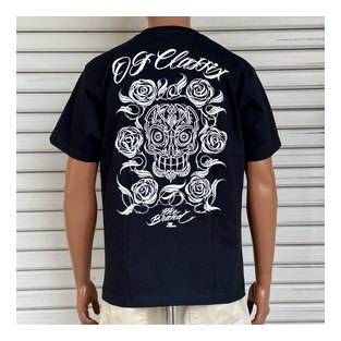 OG589：OG CLASSIX SKULL ROSE 6.2 oz SS Tee