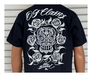 OG589：OG CLASSIX SKULL ROSE 6.2 oz SS Tee