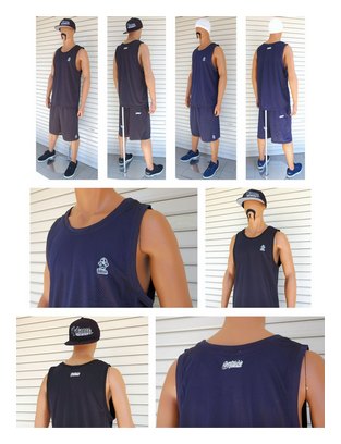 BL08-4701：BALANCE BALANCE-MAN MESH TANK-TOP (刺繍入りメッシュタンク)