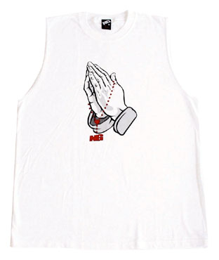 N-15：NOT GUILTY PRAYING HANDS MUSCLE TEE