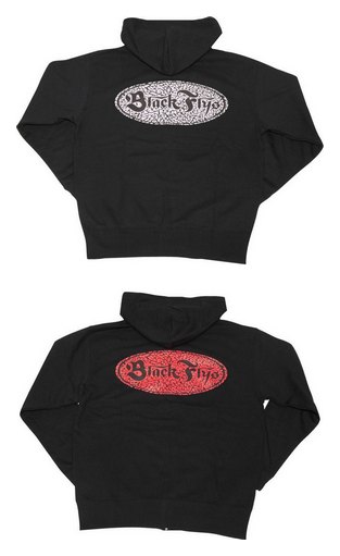 BF220-25C：BLACK FLYS 94 LOGO CEMENT ZIP UP PARKA
