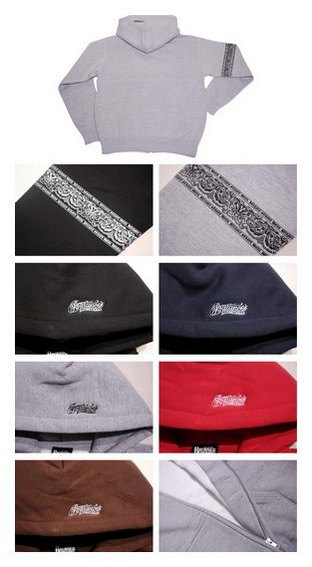 BL20-3503：BALANCE BANDANA LINE HEAVY ZIPHOOD