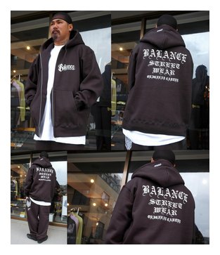 BL20-4203：BALANCE OLD-E CARTEL HEAVY ZIPHOOD (厚手ジップフード)