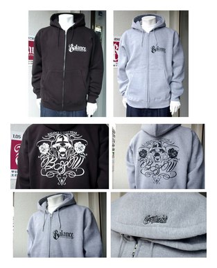 BL20-4501：BALANCE MELROSE FACE HEAVY ZIPHOOD (厚手ジップフード)