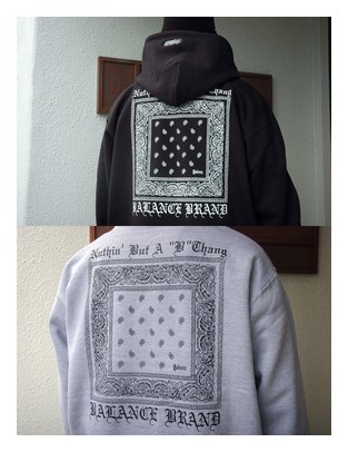 BL20-5201：BALANCE NBBT-BANDANA HEAVY ZIPHOOD (厚手ジップフード)