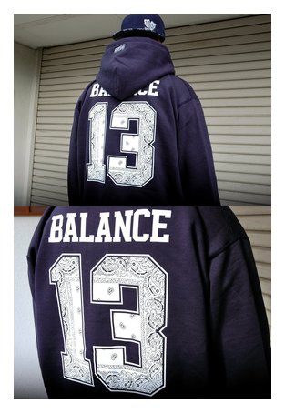 BL20-6001：BALANCE B-13 HEAVY ZIPHOOD (厚手ジップフード)