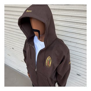 BL20-6800：BALANCE MARIA フルカラー刺繍「極厚」HEAVY ZIP HOOD (極厚地ジップフード)