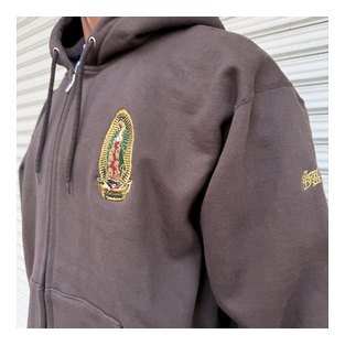 BL20-6800：BALANCE MARIA フルカラー刺繍「極厚」HEAVY ZIP HOOD (極厚地ジップフード)