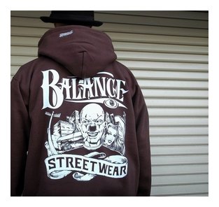 BL20-6801：BALANCE TOONTOWN ARM HEAVY ZIP HOOD (厚手ジップフード)