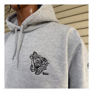 BL20-6810：BALANCE PRAYING HANDS刺繍 HEAVY PARKA (厚手パーカー)
