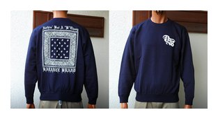 BL21-5701：BALANCE NBBT BANDANA CREW SWEAT (ライトスウェット)