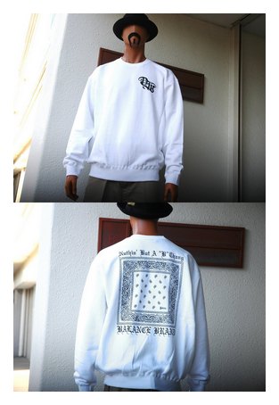 BL21-5701：BALANCE NBBT BANDANA CREW SWEAT (ライトスウェット)