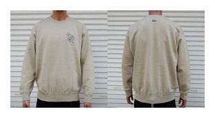 BL21-6100：BALANCE PRAYING HANDS刺繍 CREW SWEAT (ライトスウェット)