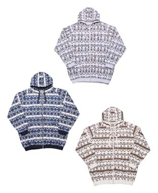 J-2115：JOKER AZTEC ZIP HOOD (アウトレット商品)