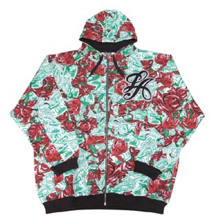 J-2128：JOKER ROSE ZIP HOOD