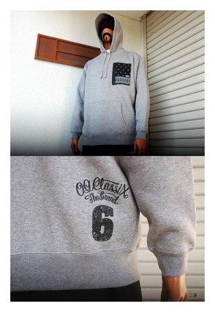 OGSW-252：OG CLASSIX C/N ZIP POCKET 10oz. PULL HOOD (裏起毛パーカー)