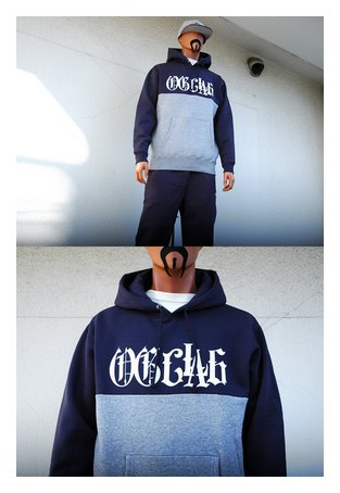 OGSW-254：OG CLASSIX Bi-COLOR 10oz. PULL HOOD (裏起毛パーカー)