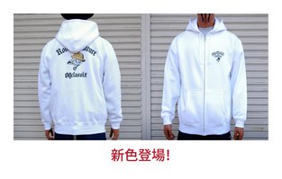 OGSW-272：OG CLASSIX NEW EAGLE BONES 10oz. ZIPHOOD (裏起毛)