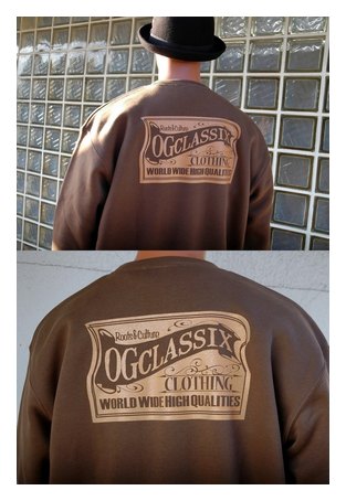 OGSW-275：OG CLASSIX OG SIGN 10oz. CREW NECK SWEAT (裏起毛)